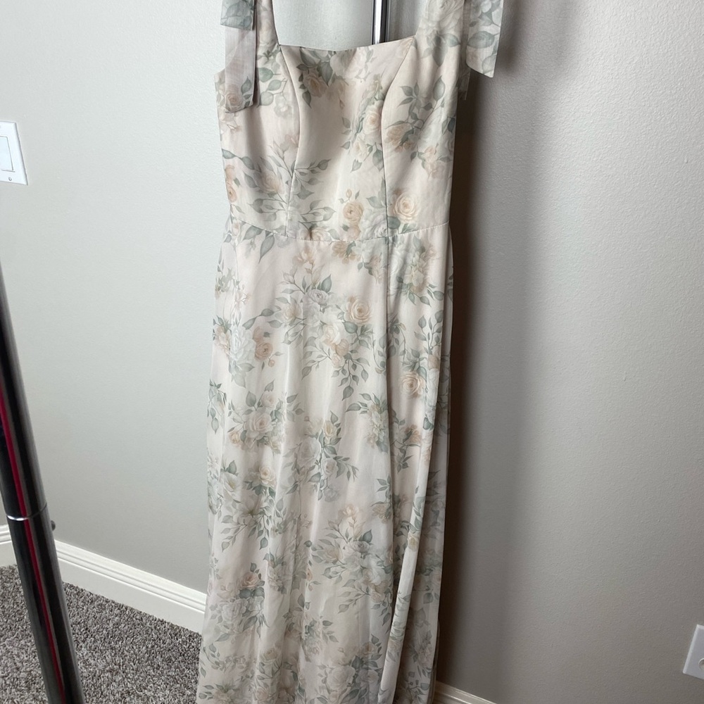 A Line, Square neck Floor Length special occasion dress